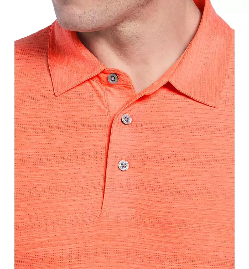 PGA TOUR Men's Jaspe Airflux Short Sleeve Striped Golf Polo Shirt 3