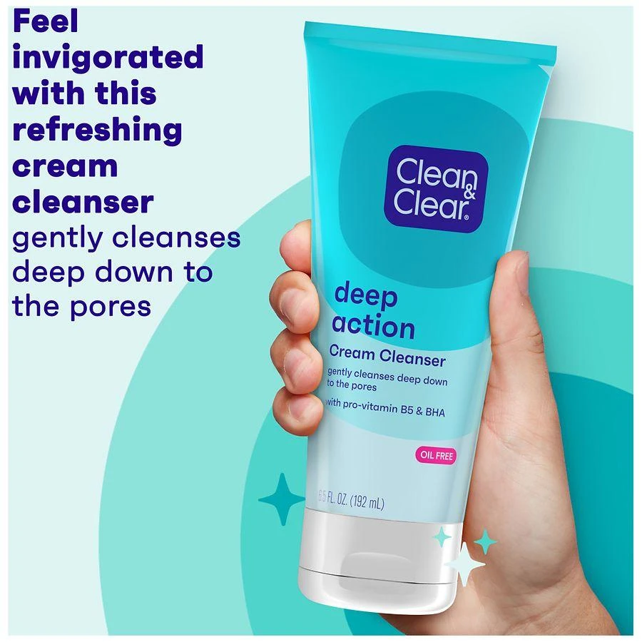 Clean & Clear Deep Action Cream Facial Cleanser Oil-Free 5