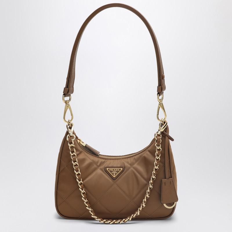 Prada Mini bag Re-Edition 1995 Chaîne brandy colour