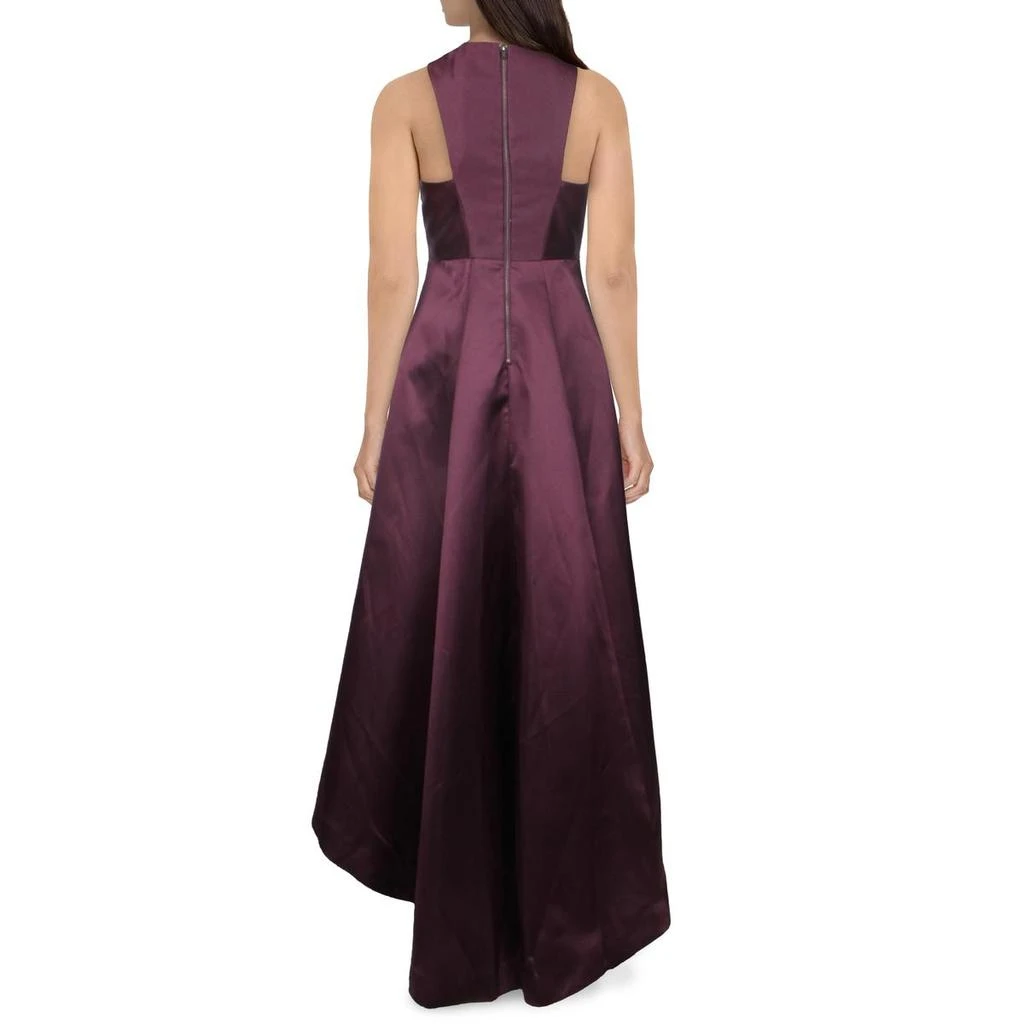 Adrianna Papell Petites Mikado Womens Hi-Low Sleeveless Evening Dress 2