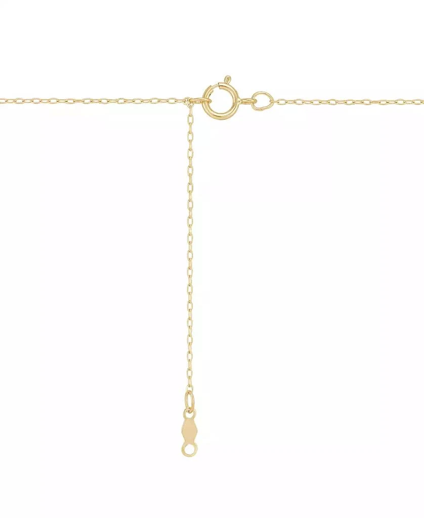 Macy's Polished Initial C Pendant Necklace in 14k Gold, 16" + 2" extender 4