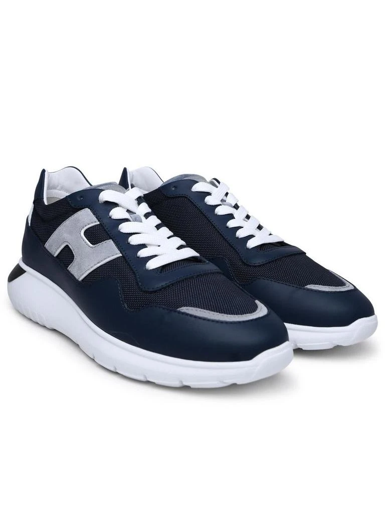 hogan Hogan Interactive 3 Blue Leather Blend Sneakers 2
