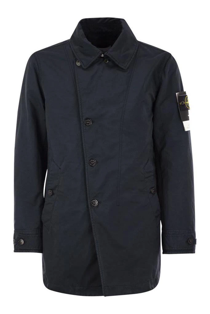 Stone Island Stone Island Short Trench Coat With Anti-Drip Treatment 1