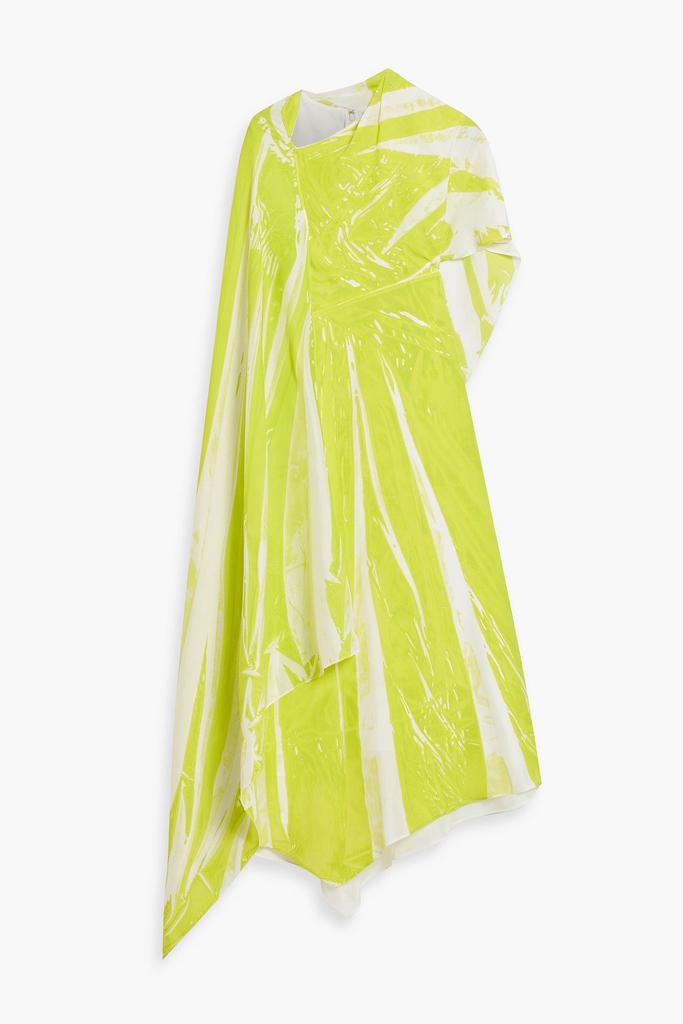 ROKSANDA Pascale cape-effect printed taffeta midi dress