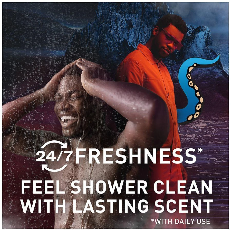 Old Spice Cleansing Body Wash for Men, 24/7 Shower Clean with Lasting Scent Rich Lather, Krakengard, Deep Ocean Scent, 8