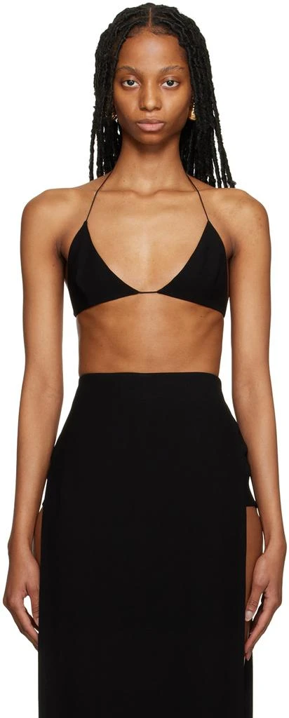 Mônot Black Self-Tie Bra 1