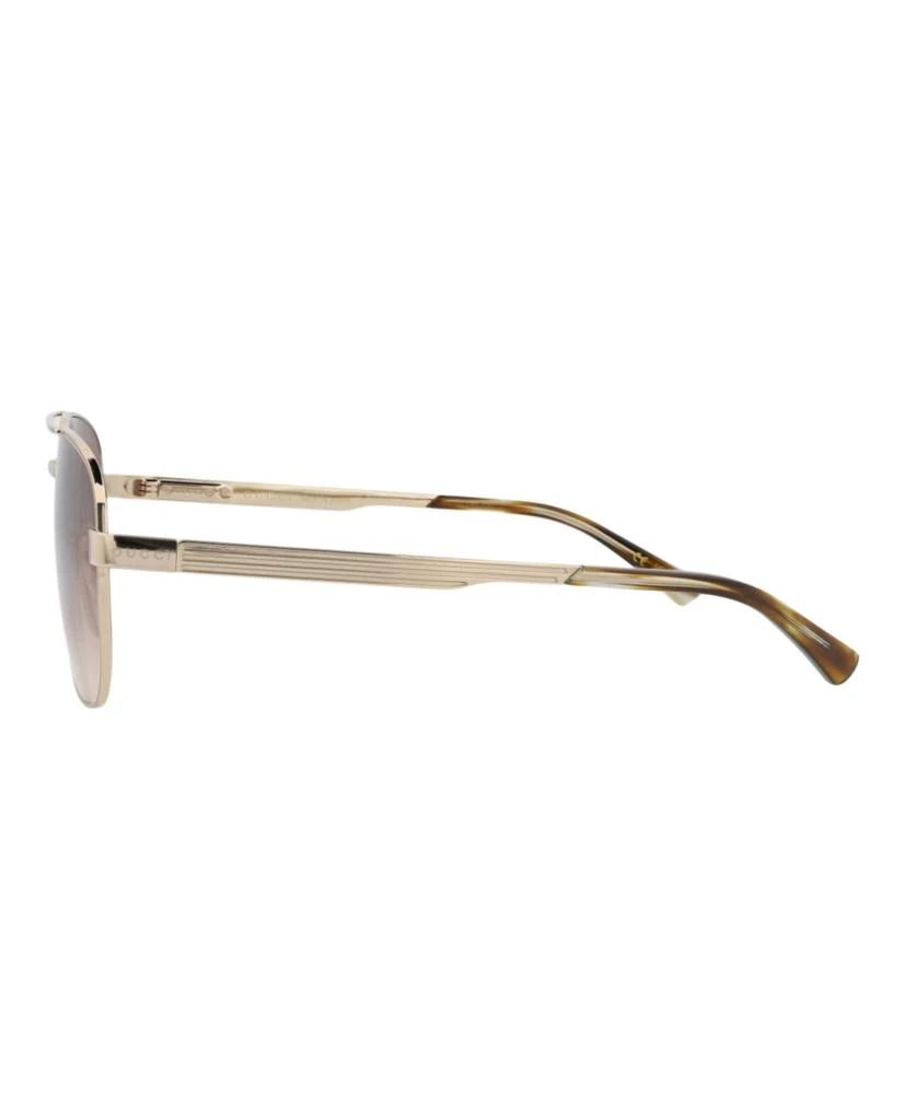 Gucci Aviator-Frame Metal Sunglasses 3