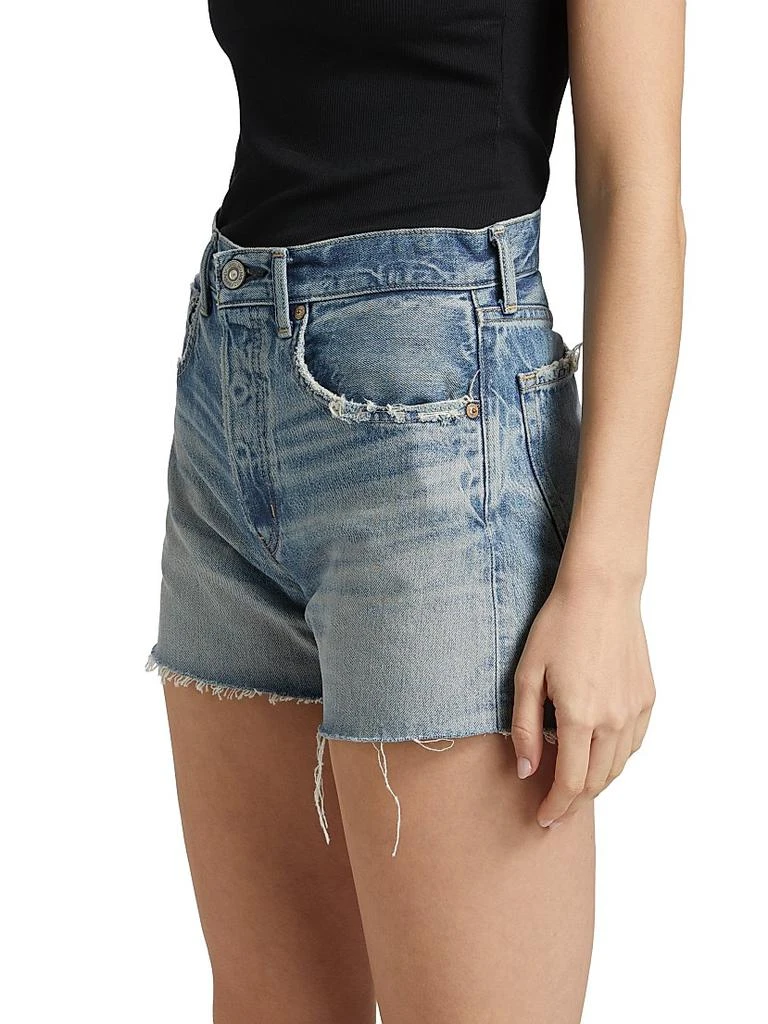 MOUSSY VINTAGE Bayville Mid-Rise Denim Shorts 4