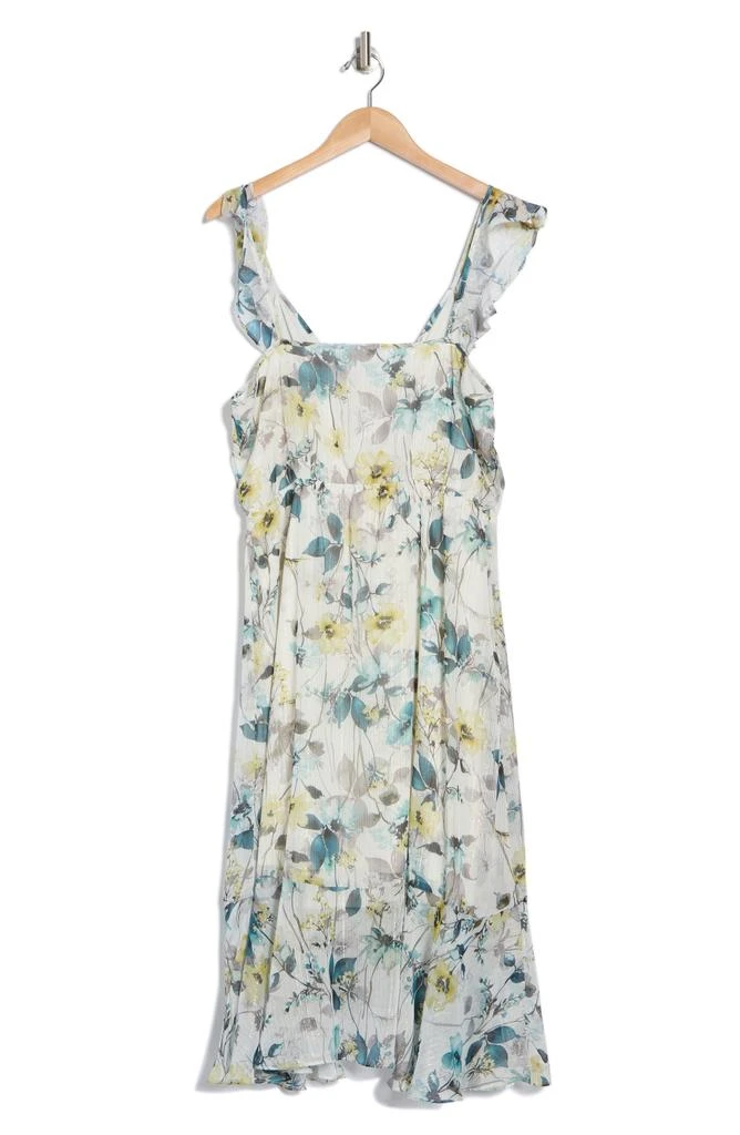 Socialite Ruffle Faux Wrap Chiffon Midi Dress 4