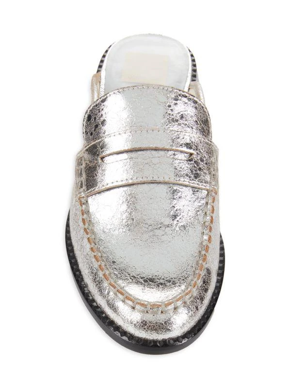 Dolce Vita Havan Metallic Leather Mules 5