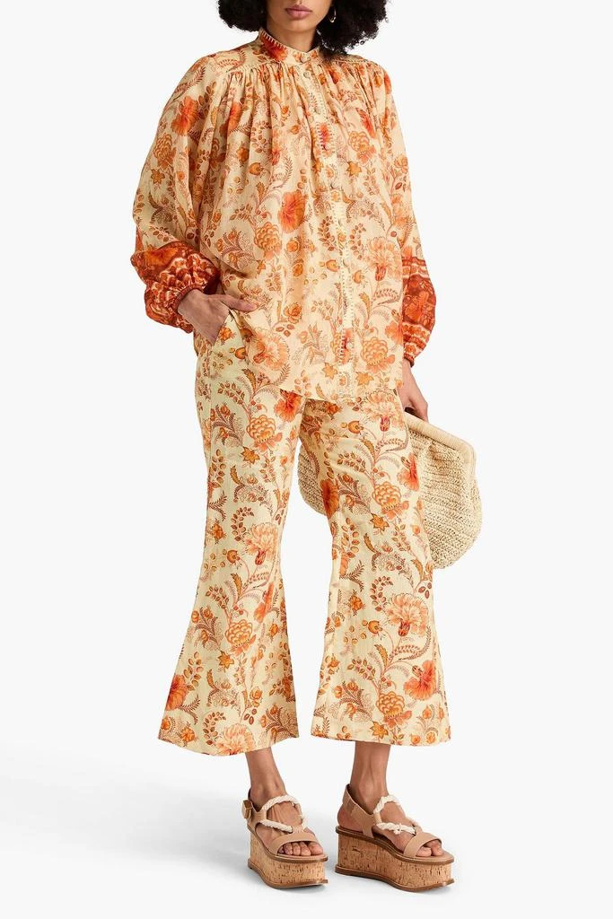 Zimmermann Floral-print ramie blouse 2