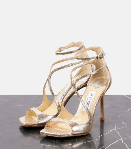 Jimmy Choo Azia 95 leather sandals 5
