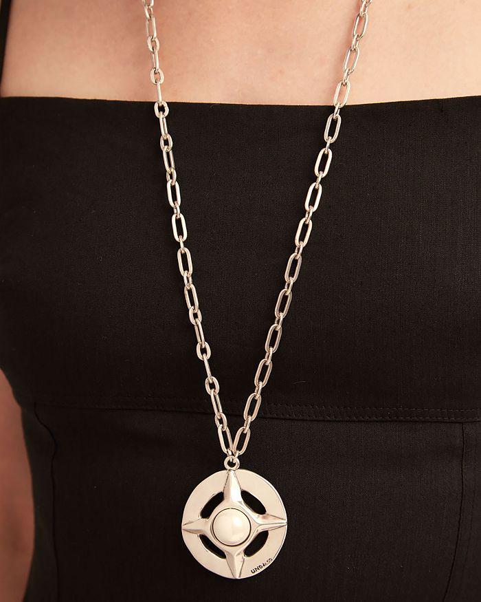 Uno de 50 Mother Of Pearl Star Pendant Necklace, 37.4"-39.37"