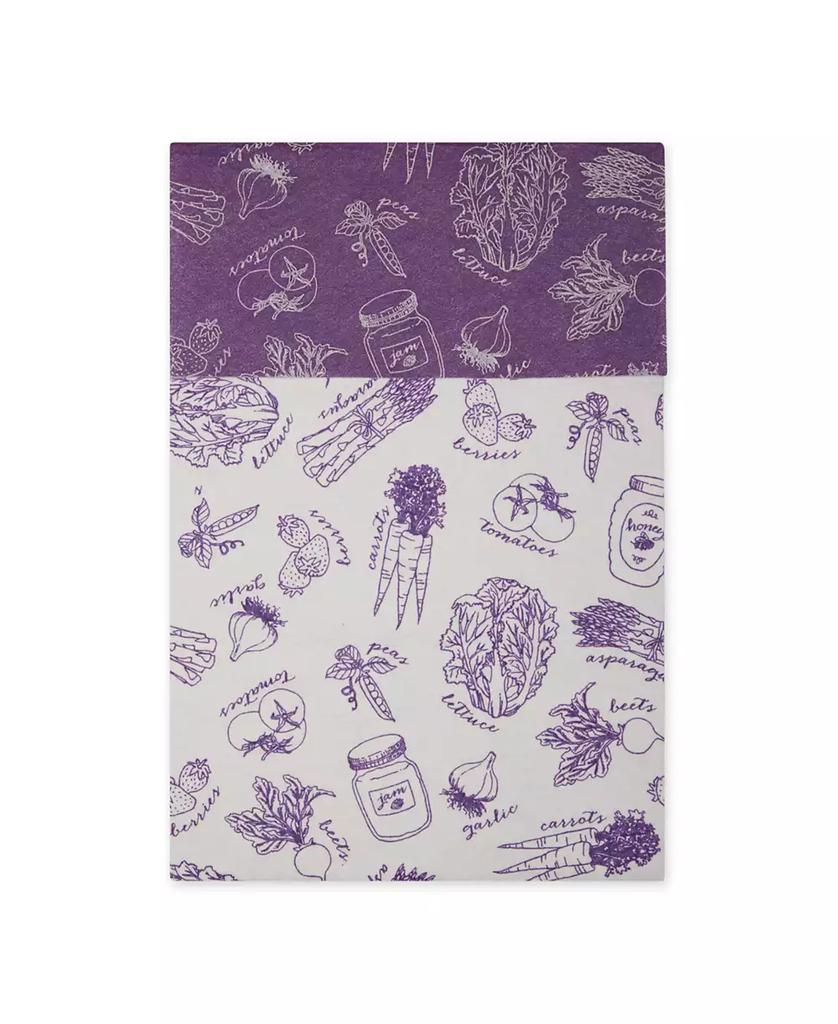 Design Imports Fridge Liner Collection Non-Adhesive, Cut to Fit, 12x24", Eggplant Market, 6 Piece