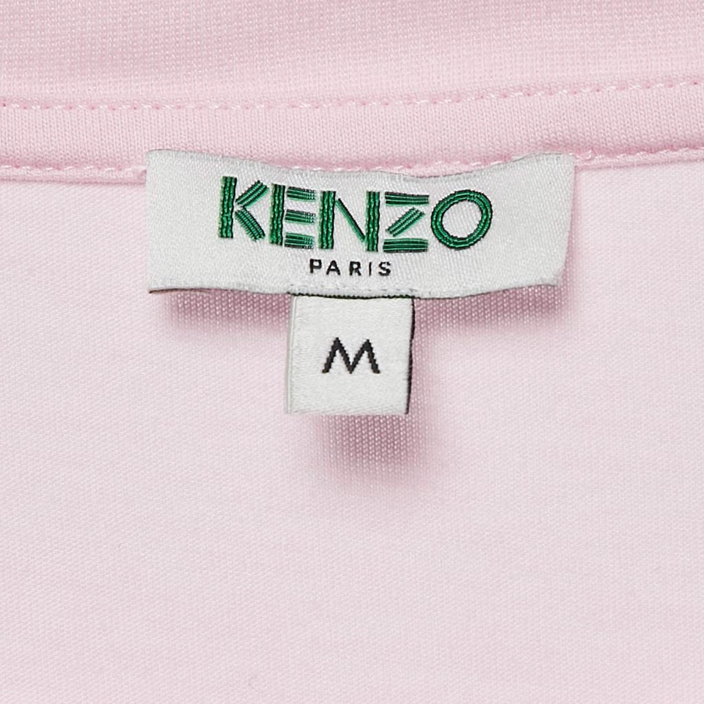 Kenzo Kenzo Pink Tiger Logo Print Jersey Crew Neck T-Shirt M 4
