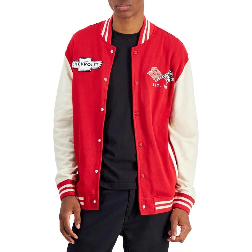 GM Mens Patchwork Cotton Bomber Jacket 1