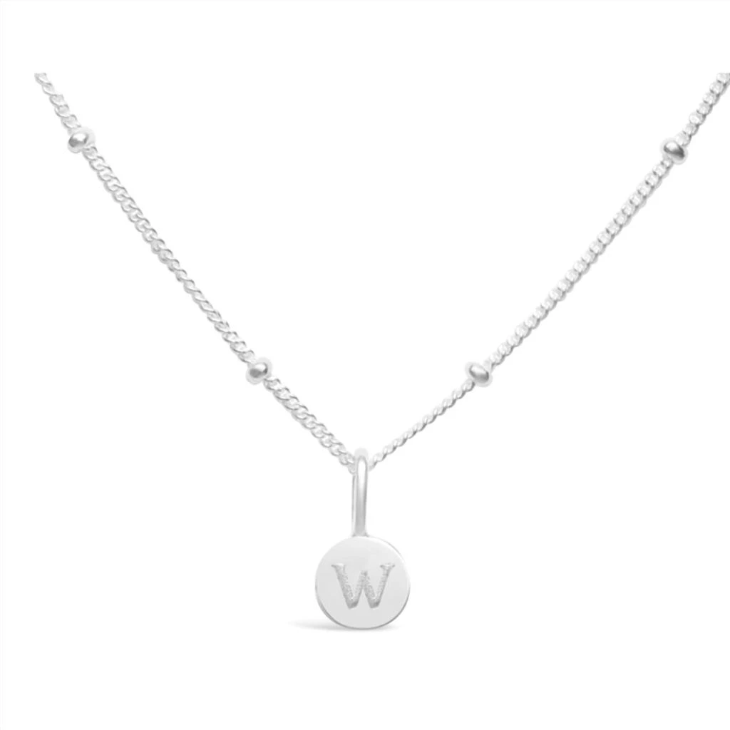 Stia Stia - Women
s Love Letters Mini Disk Letter Necklace - W