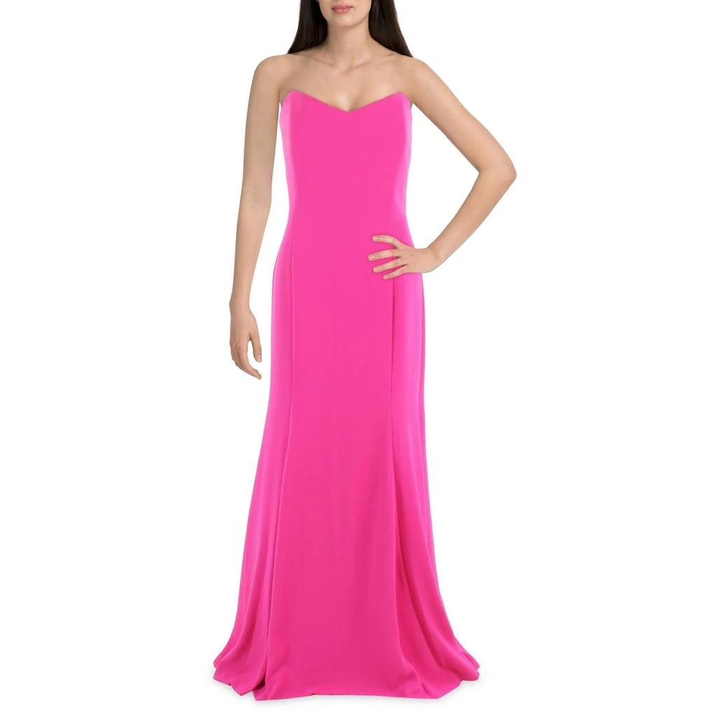 Donna Karan Womens Strapless Crepe Evening Dress 3