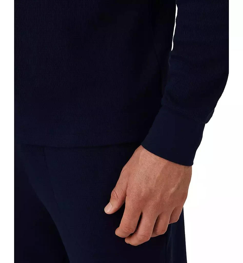 Lacoste Men's Waffle-Knit Thermal Sleep Shirt 14