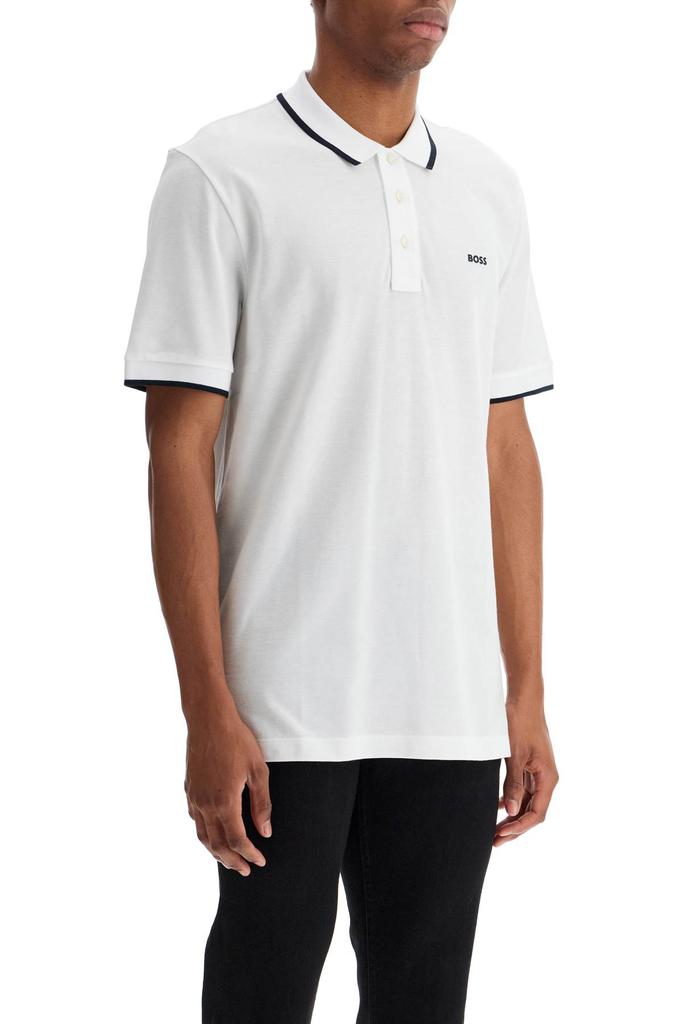 Hugo Boss parlay polo shirt with contrast trims