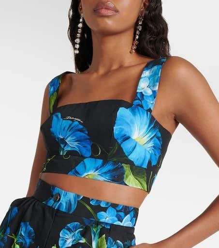 Dolce 
Gabbana Floral cotton bra top 4