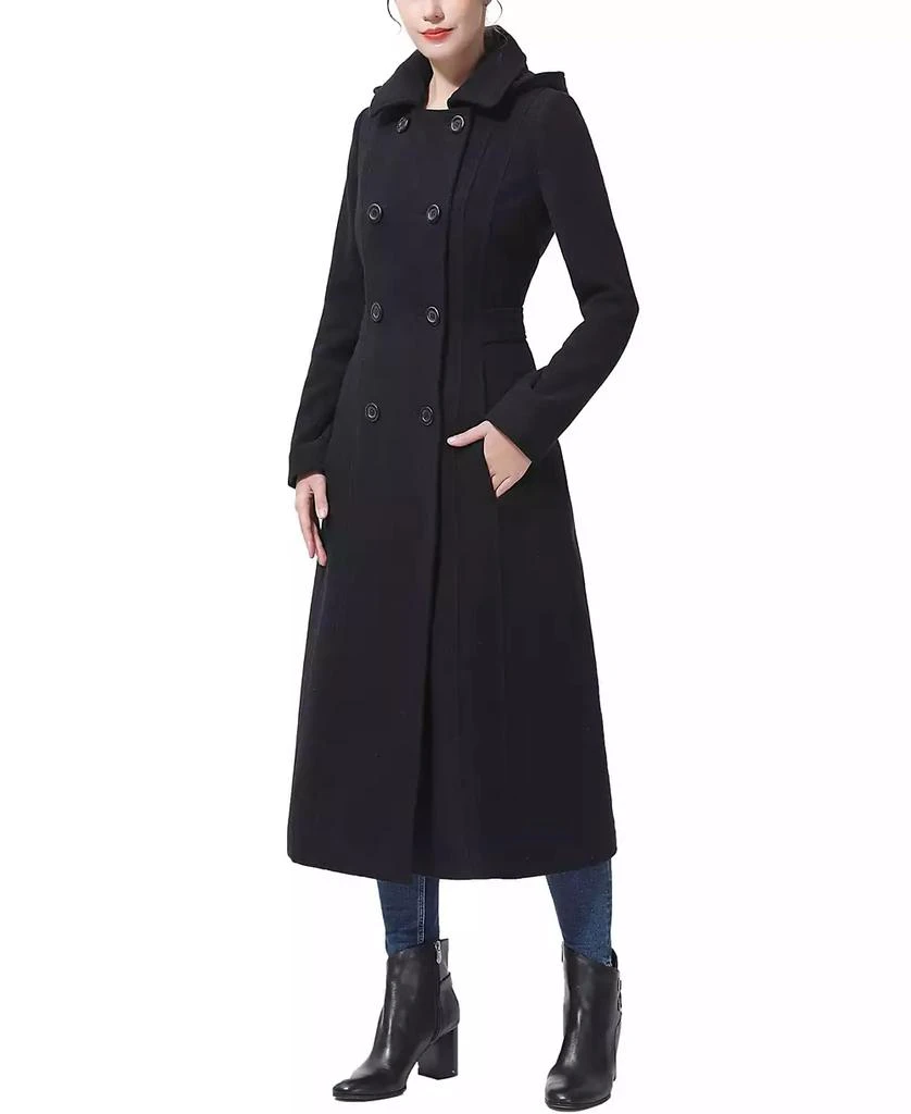 kimi + kai Women's Laila Long Hooded Wool Walking Coat 5