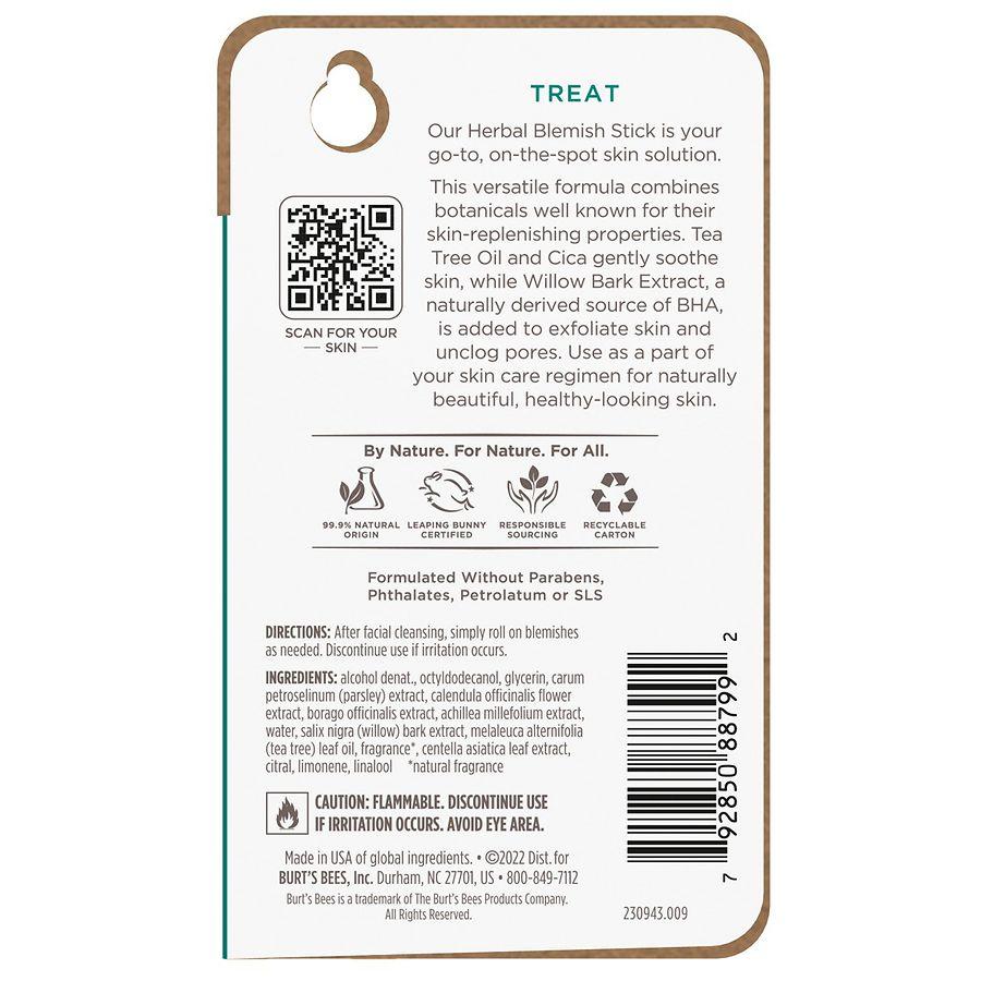 Burt's Bees Clear and Balanced Herbal Blemish Stick