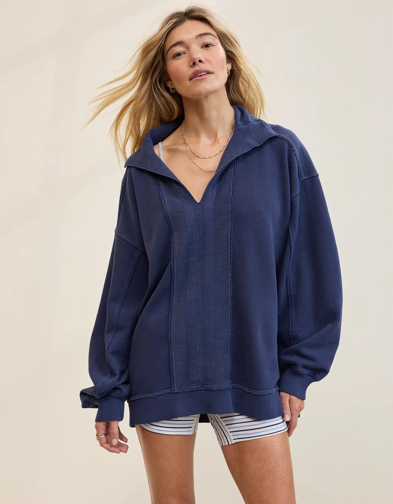 Aerie Aerie Starry Skies Open Neck Sweatshirt