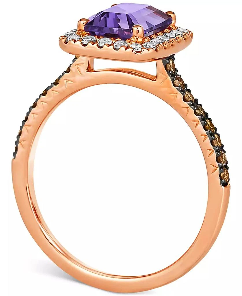 Le Vian Deep Sea Blue Topaz (1-5/8 ct. t.w.) 
Diamond (3/8 ct. t.w.) Halo Ring in 14k Rose Gold (Also in Amethyst 
Citrine) 3
