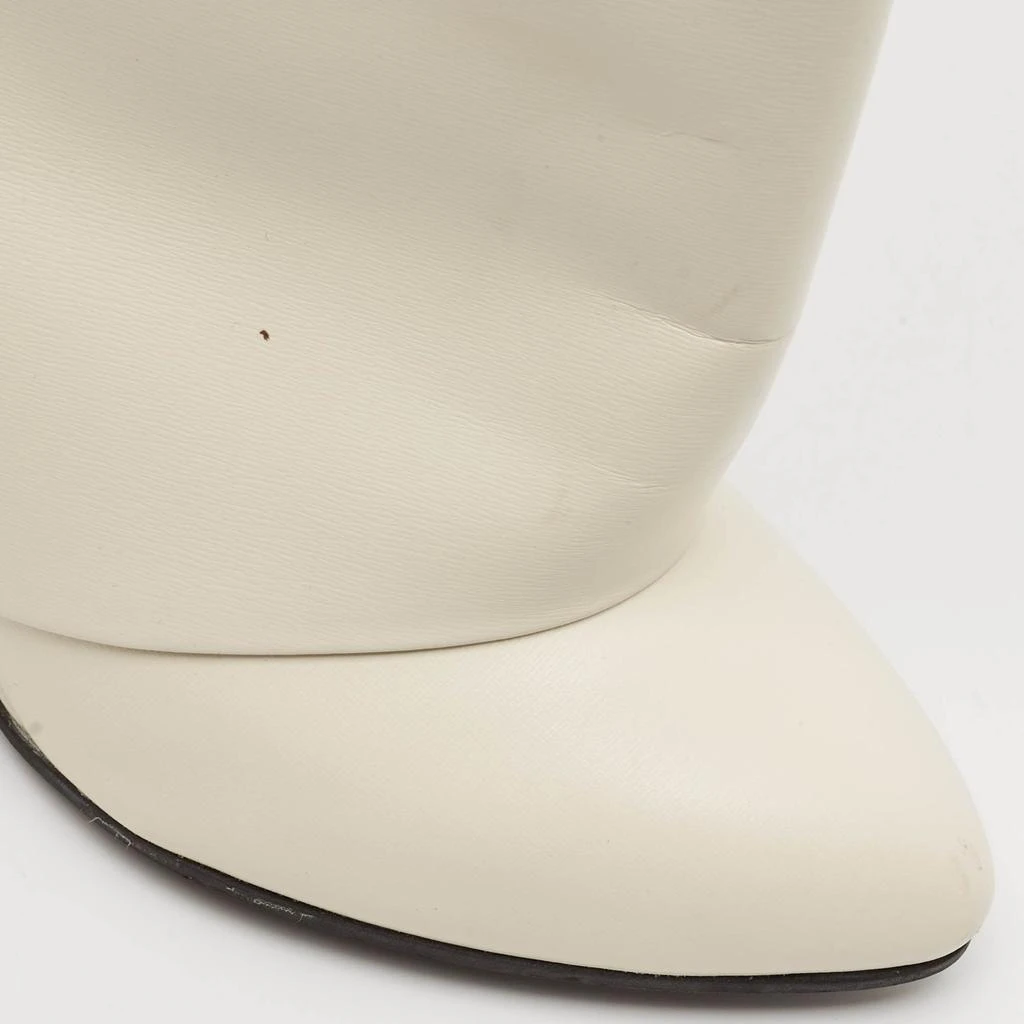 Givenchy Givenchy White Leather Shark Lock Knee Length Boots Size 39 8