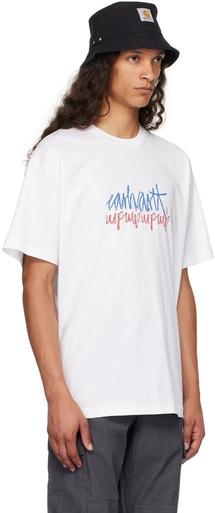 Carhartt WIP White Stereo T-Shirt 2