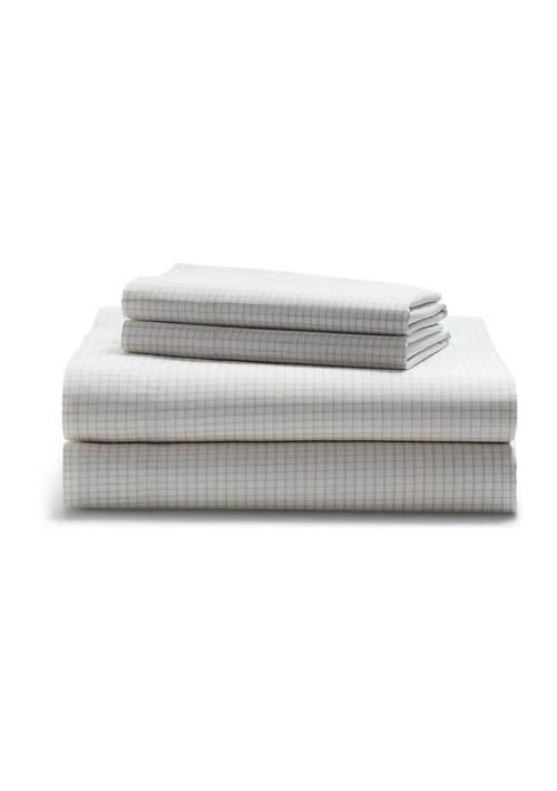 Ralph Lauren Ralph Lauren Sloane Cotton Percale Checked Sheet Set 1