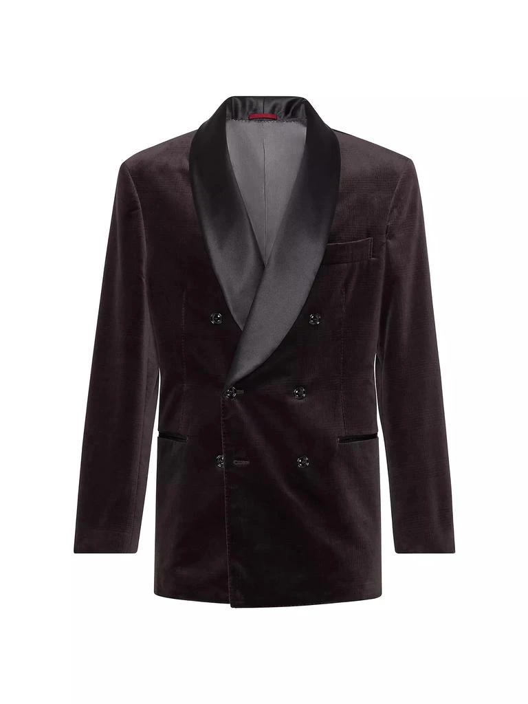 Brunello Cucinelli One and a Half Breasted Tuxedo Jacket with Shawl Lapels 1