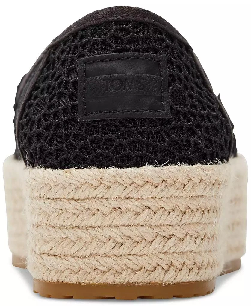 TOMS Women's Valencia Moroccan Crochet Platform Espadrilles 3
