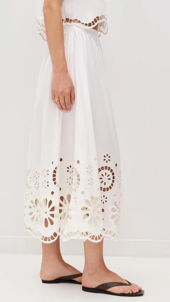 The Great The Super Bloom Eyelet Skirt 3