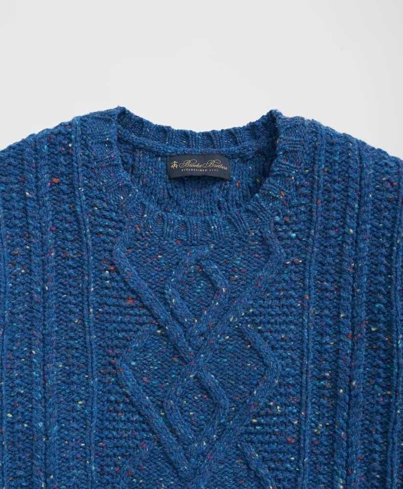 Brooks Brothers Aran Knit Sweater in Donegal Merino Wool 2