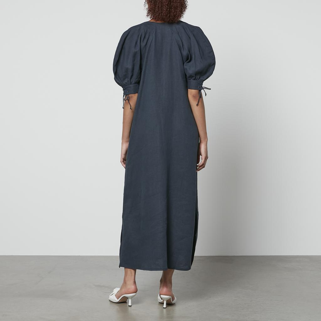 Sleeper Sleeper Garden Linen Midi Dress