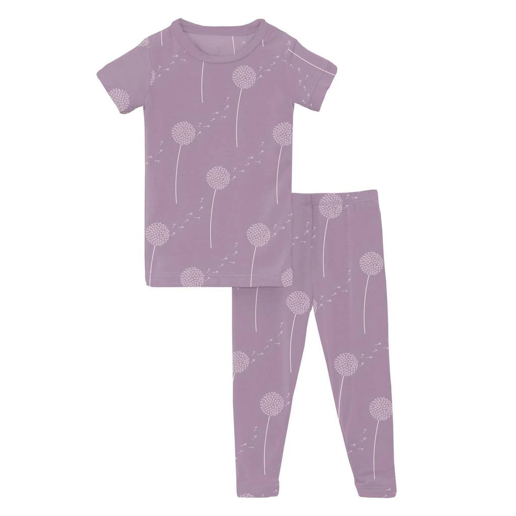 KICKEE Kickee - Girl
s Short Sleeve Pajama Set
