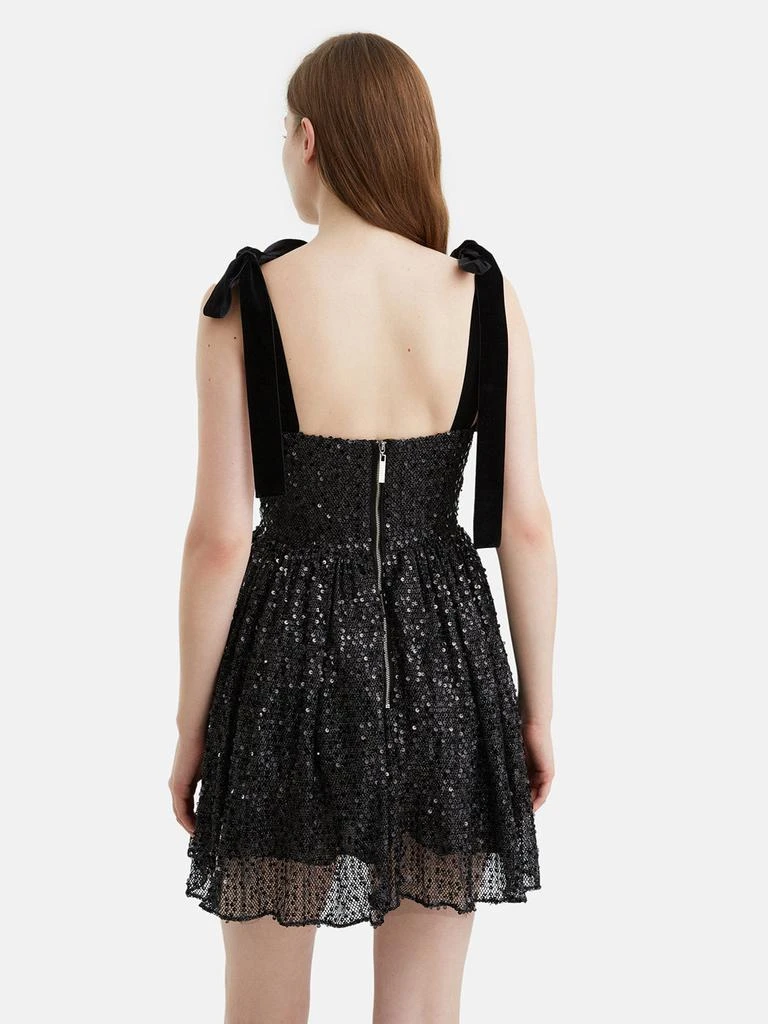 Nocturne Sequined Flowy Mini Dress 4