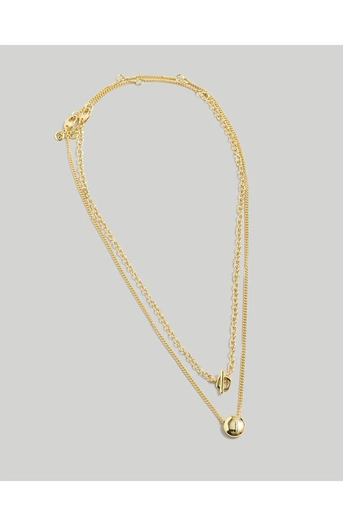 Madewell Geometric Layered Chain Necklace 3