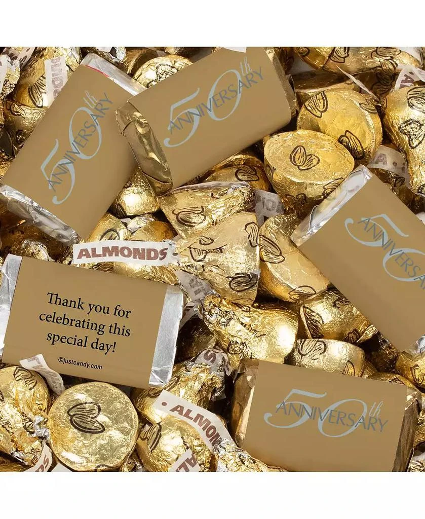 Just Candy 50th Anniversary Candy Party Favors Hershey's Miniatures and Kisses by Just Candy, 128 Pieces 1