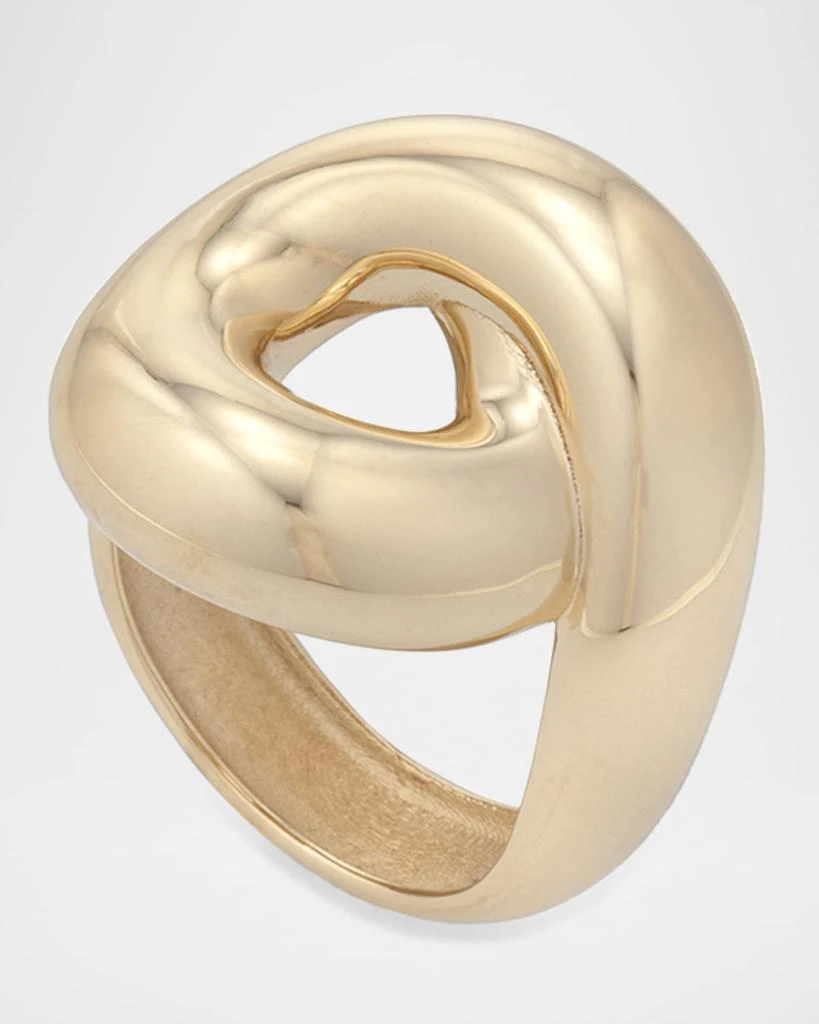 Bea Bongiasca 9K Yellow Gold Tarallo Statement Ring 3