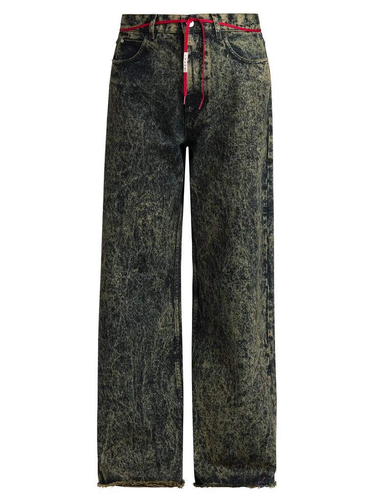 Marni Acid Wash Wide-Leg Jeans 1