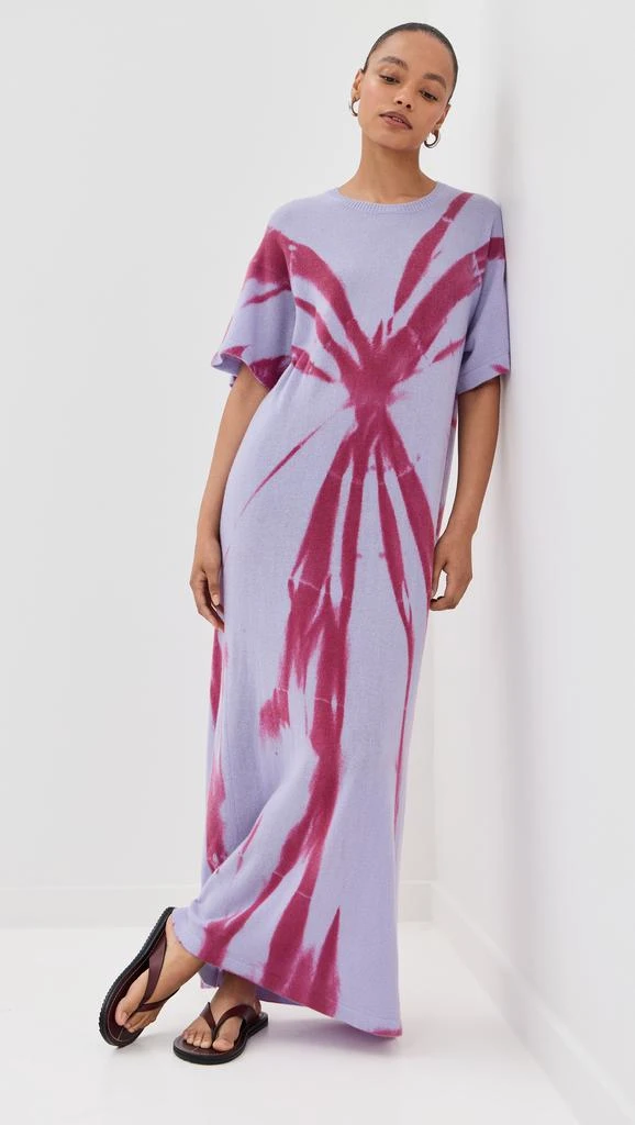 The Elder Statesman Cashmere Mythic Oversized Tee Dress 4