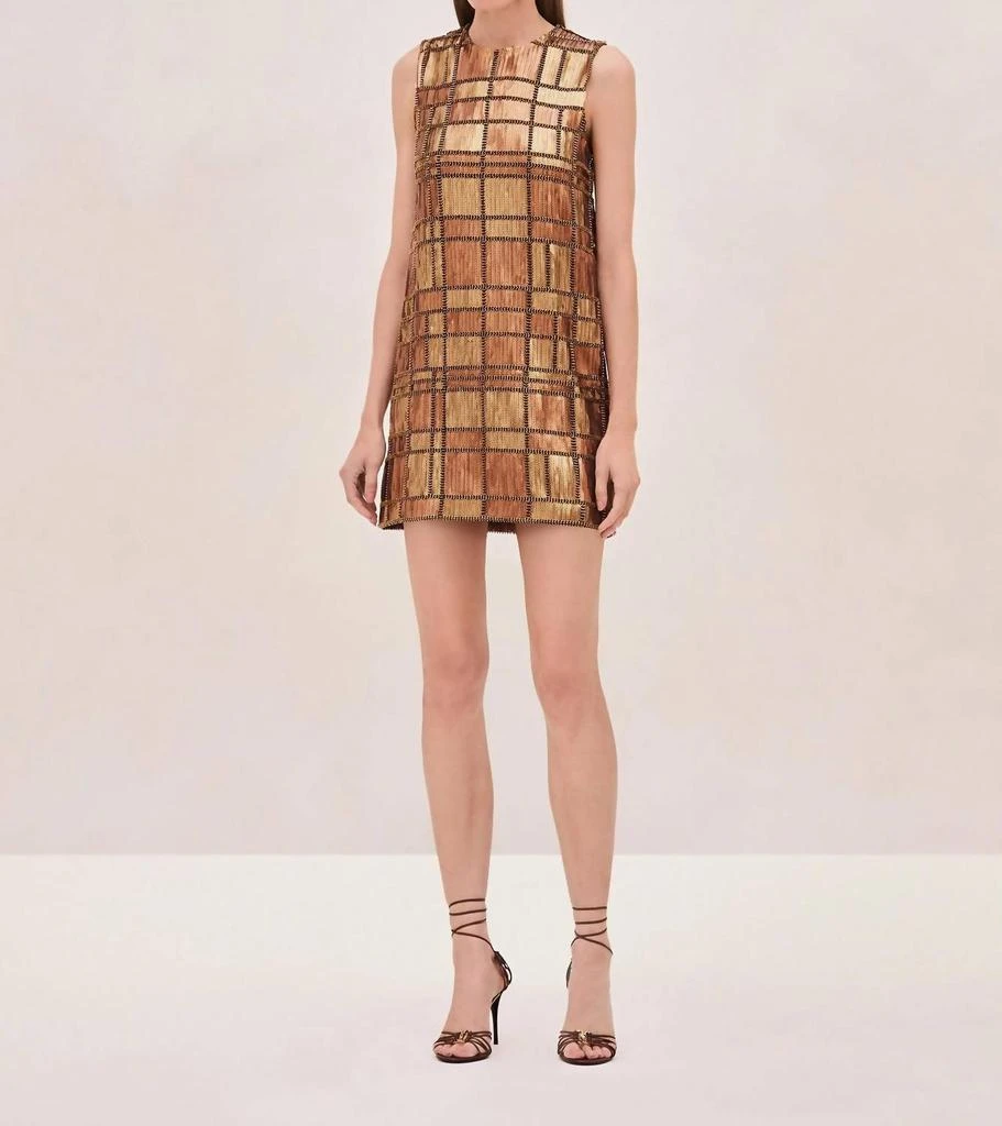 Alexis Emani Dress In Bronze 1