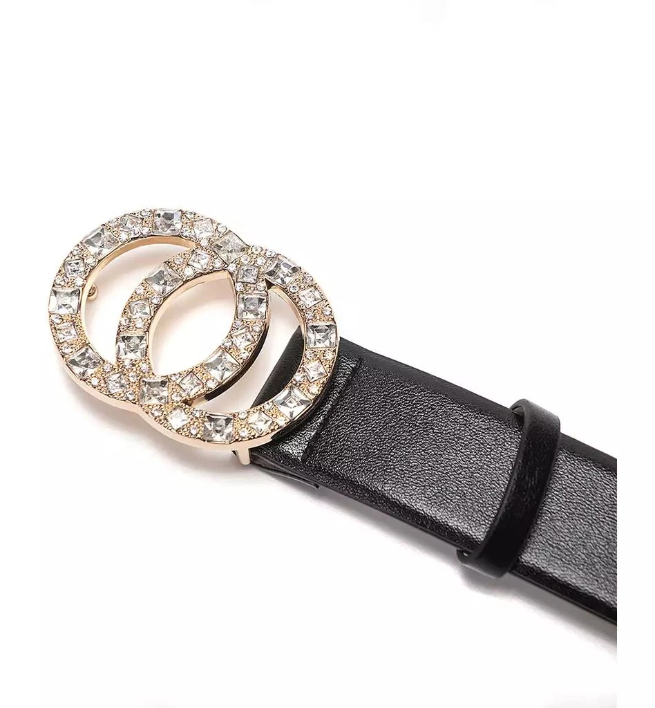 I.N.C. International Concepts Double-Circle Rhinestone Belt, Created for Macy's 4