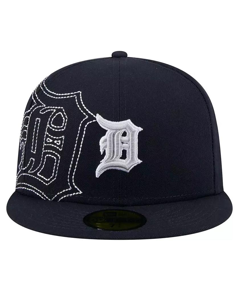 New Era Men's Navy Detroit Tigers Yarn Stitch 59FIFTY Fitted Hat