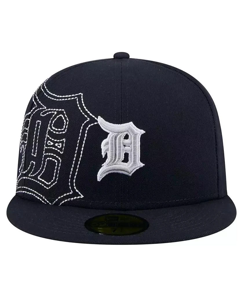 New Era Men's Navy Detroit Tigers Yarn Stitch 59FIFTY Fitted Hat 2