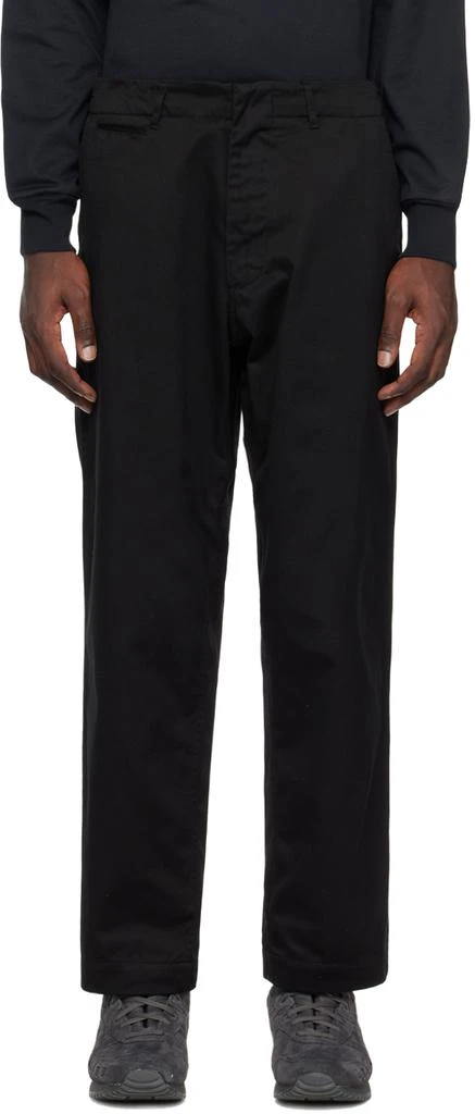 Nanamica Black Wide Chino Pants 1
