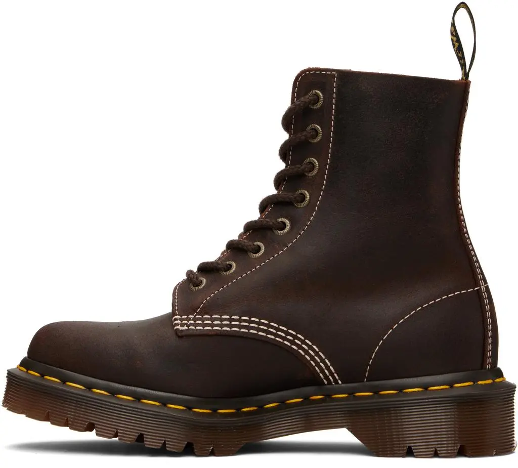 Dr. Martens Brown 1460 'Made In England' Wax Commander Boots 3